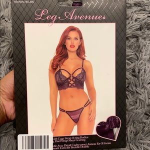 2 piece bralette lingerie set.